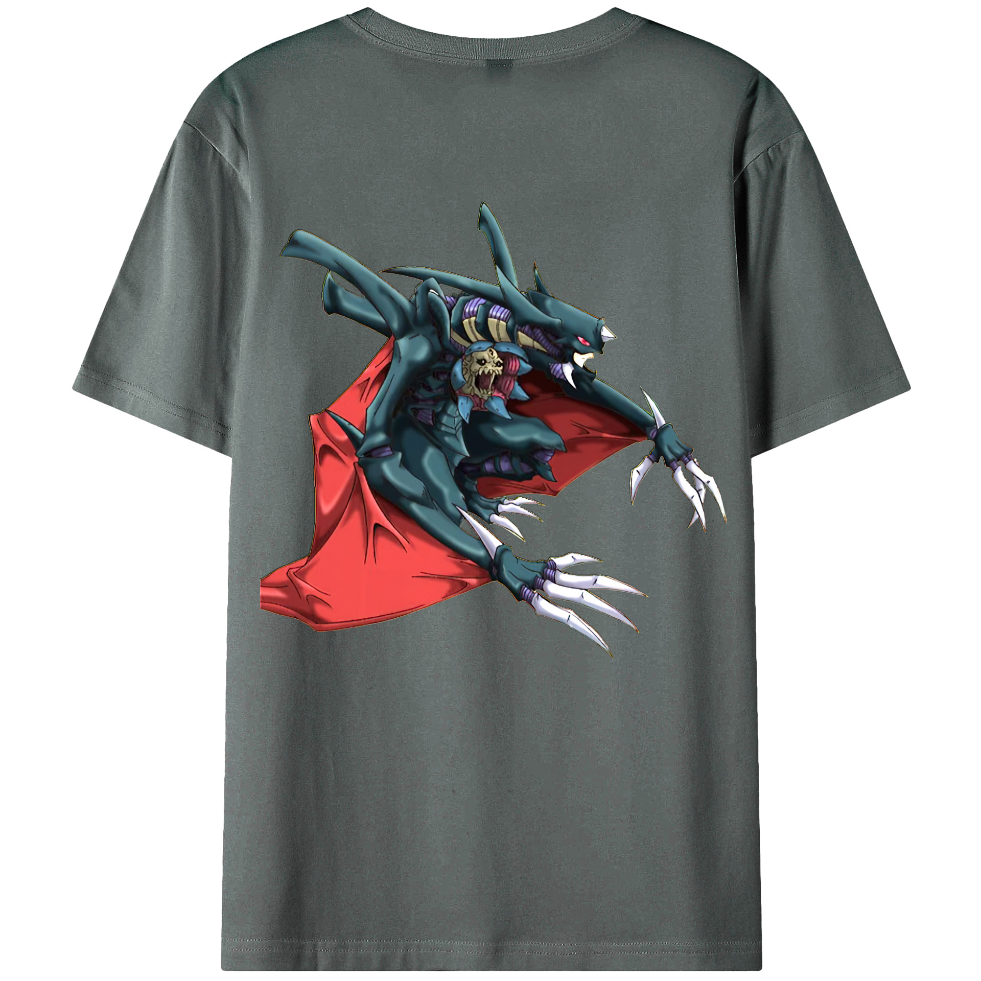 （画像用） 遊☆戯☆王 Yu-Gi-Oh! 綿100％ メンズ半袖Tシャツ（バックプリント） 通気性